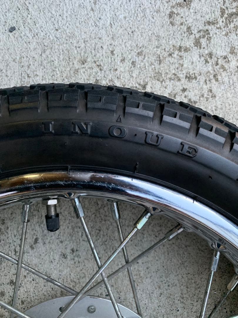 初代スーパーカブプロ50 リヤ14インチタイヤ付ホイール