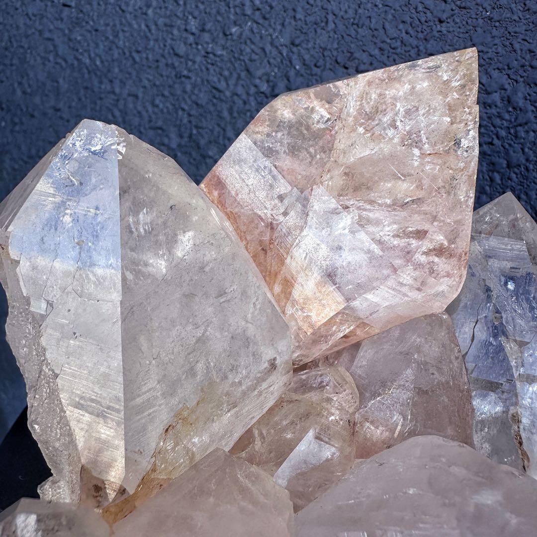 希少❗️超綺麗♡レインボー☆超強いパワー ヒマラヤ水晶 クラスター天然石A1445