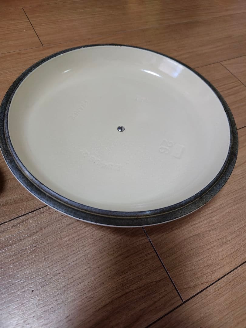 LE CREUSET オーバル鍋　アイボリー　26cm