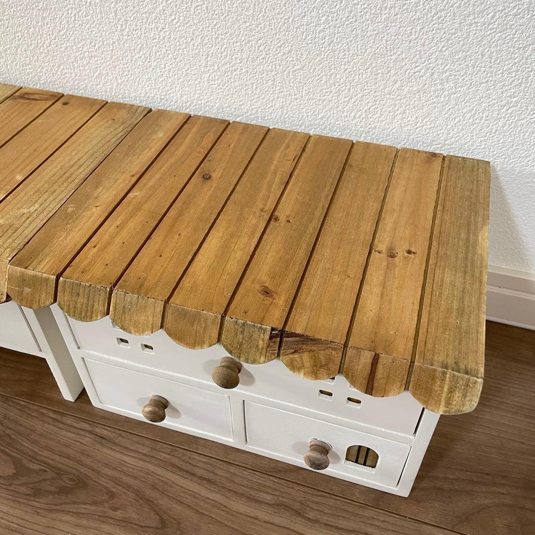 サリュ　おうちモニタースタンド　おうち3引き出しラック