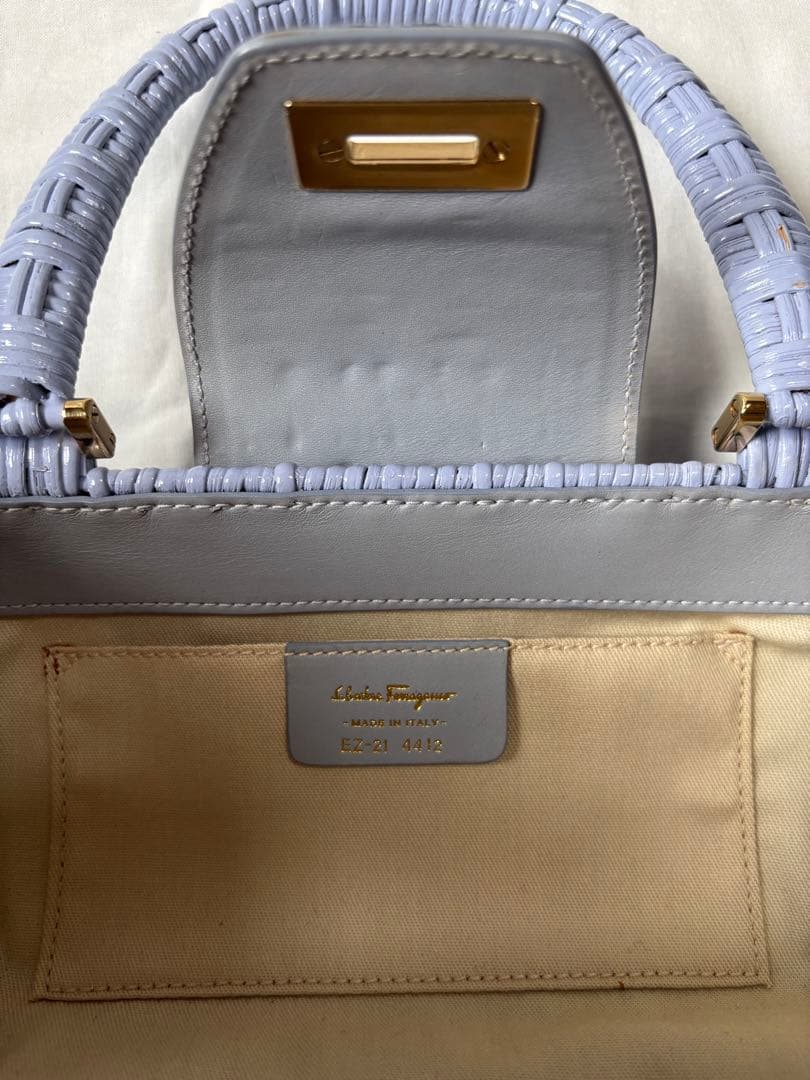 【Salvatore Ferragamo】 フェラガモ ミニ かごバッグ