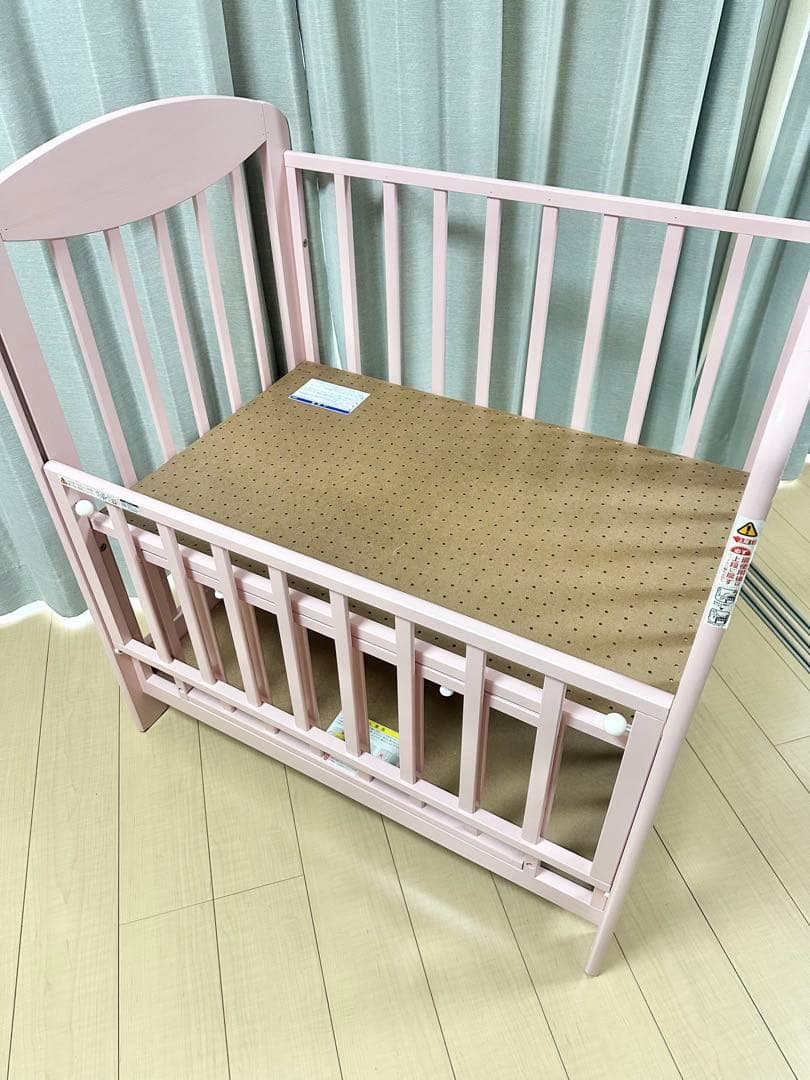 KATOJI カトージ ミニ立ちベッド ベビーベッド ピンク
