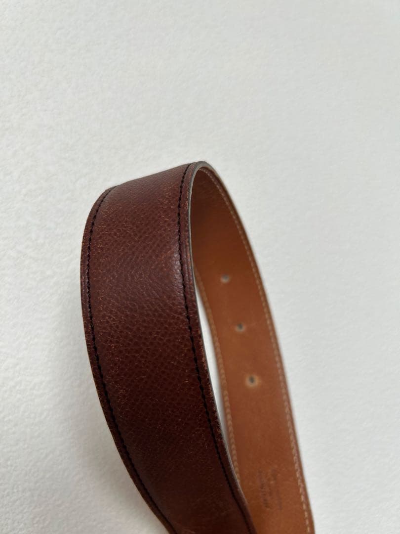 再度値下げしました　HERMES コンスタンス　ブラウン ベルト サイズ63