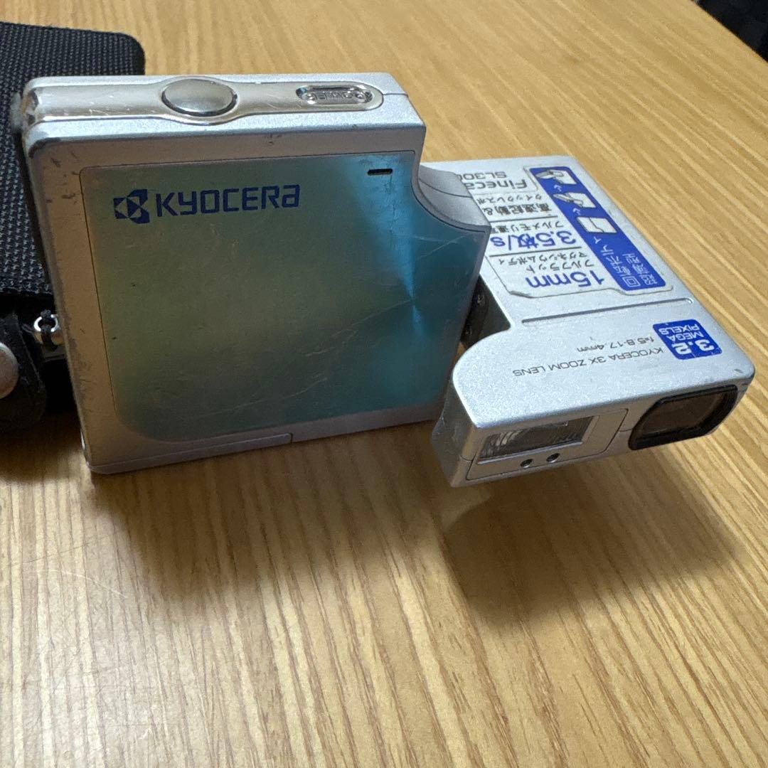 希少KYOCERA Finecam SL300R ブルーコンパクトデジタルカメラ