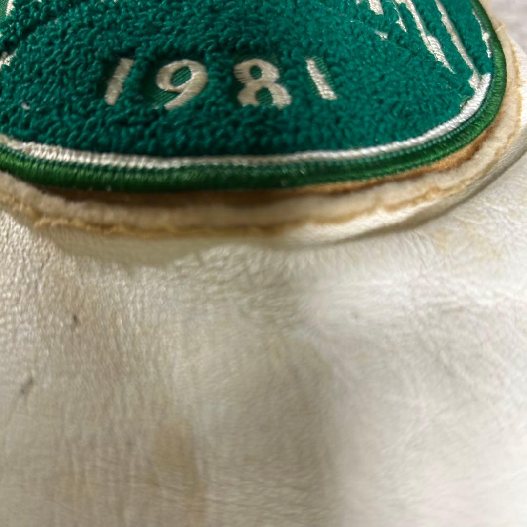 70s 80s ヴィンテージDeLONG デロング スタジャン レザー切替　46