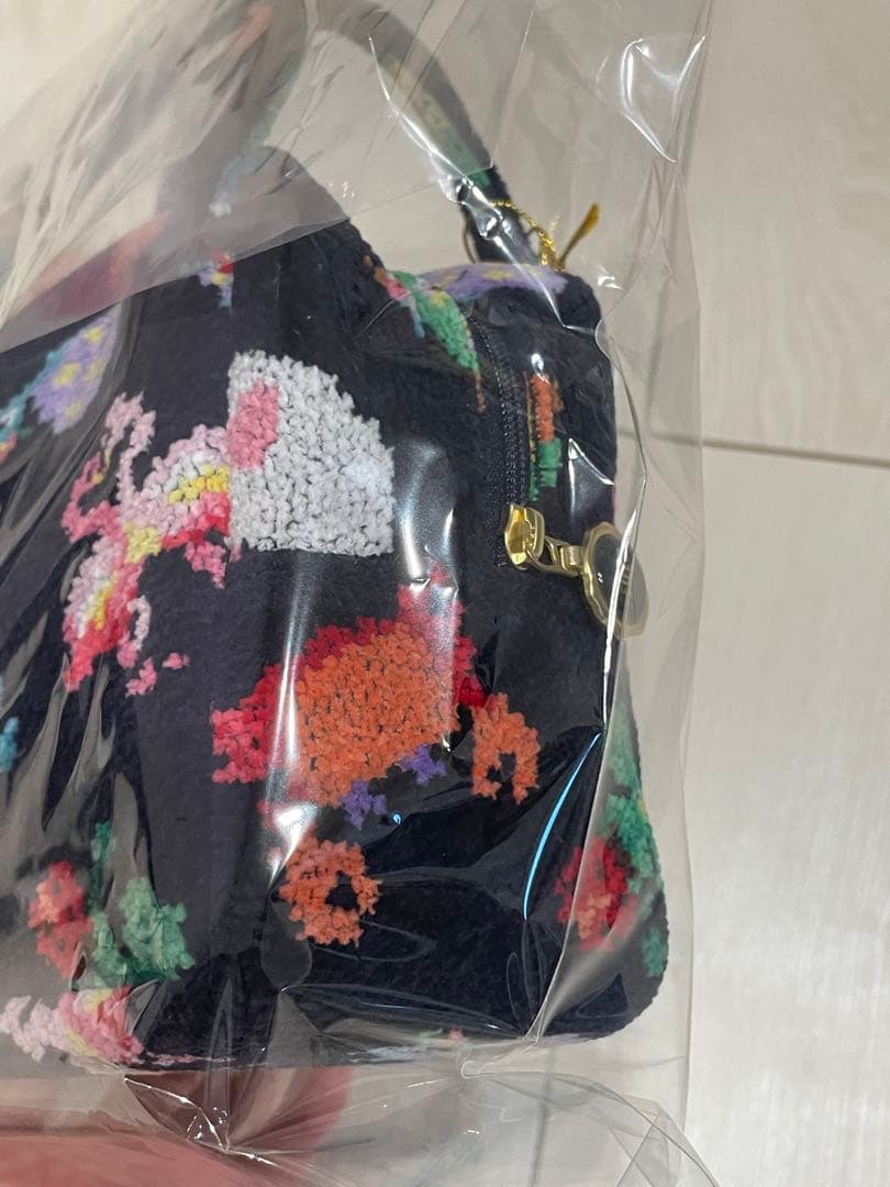 フェイラー　ファンキーフォーチュン　ミニキューブバッグ　ネイビー　神崎恵コラボ