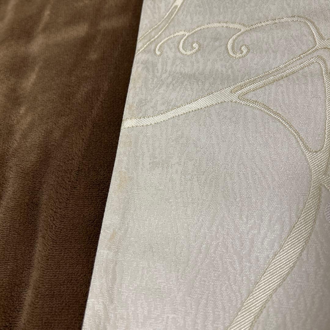 袋帯 洒落袋帯 西陣織 六通 アイボリー