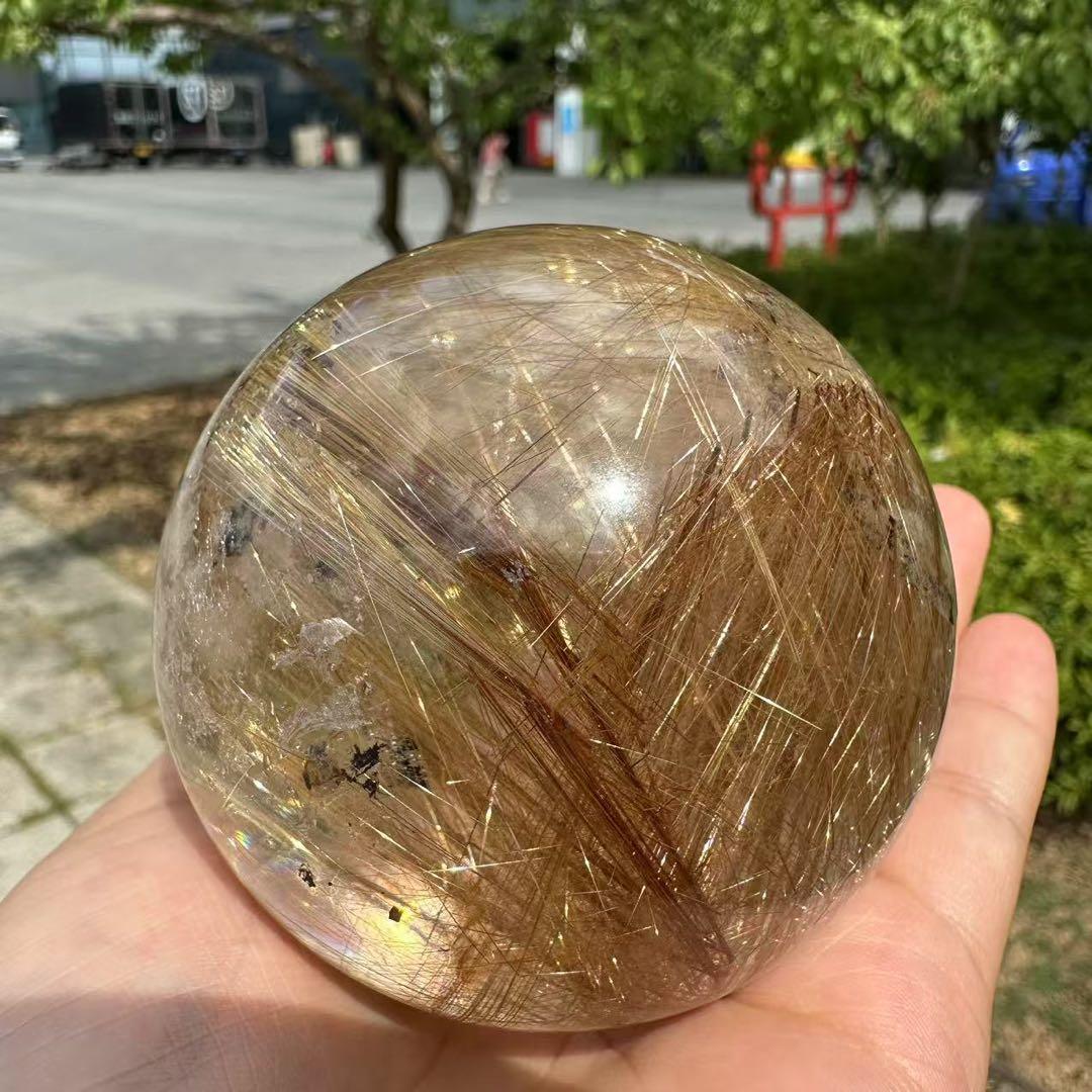 ⭐︎【極上品】タイチンクオーツ 置物 70mm