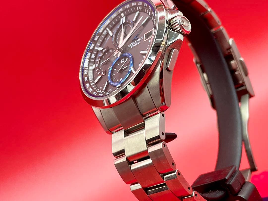 オシアナス　CASIO T2600 電波ソーラー　メンズ　腕時計