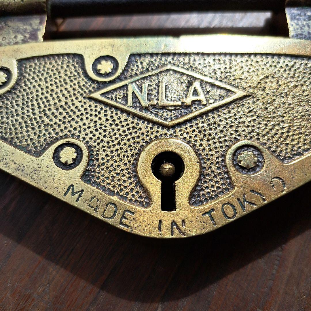 アンティーク錠前 真鍮製 骨董 和錠 東京メイド ビンテージ パドロック