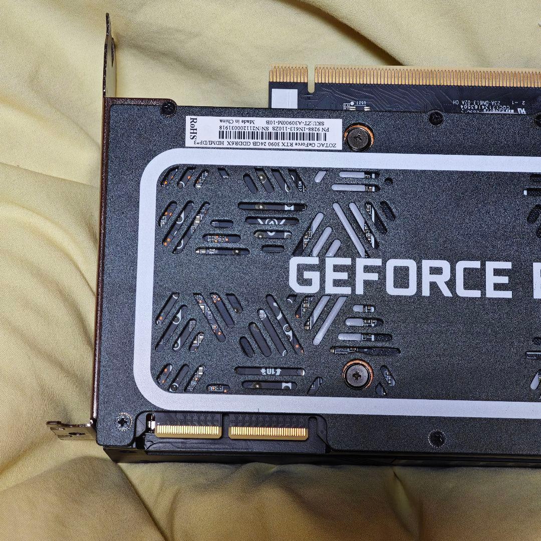 ZOTAC RTX3090 24GB サーマルパッド サーマルグリス交換済み