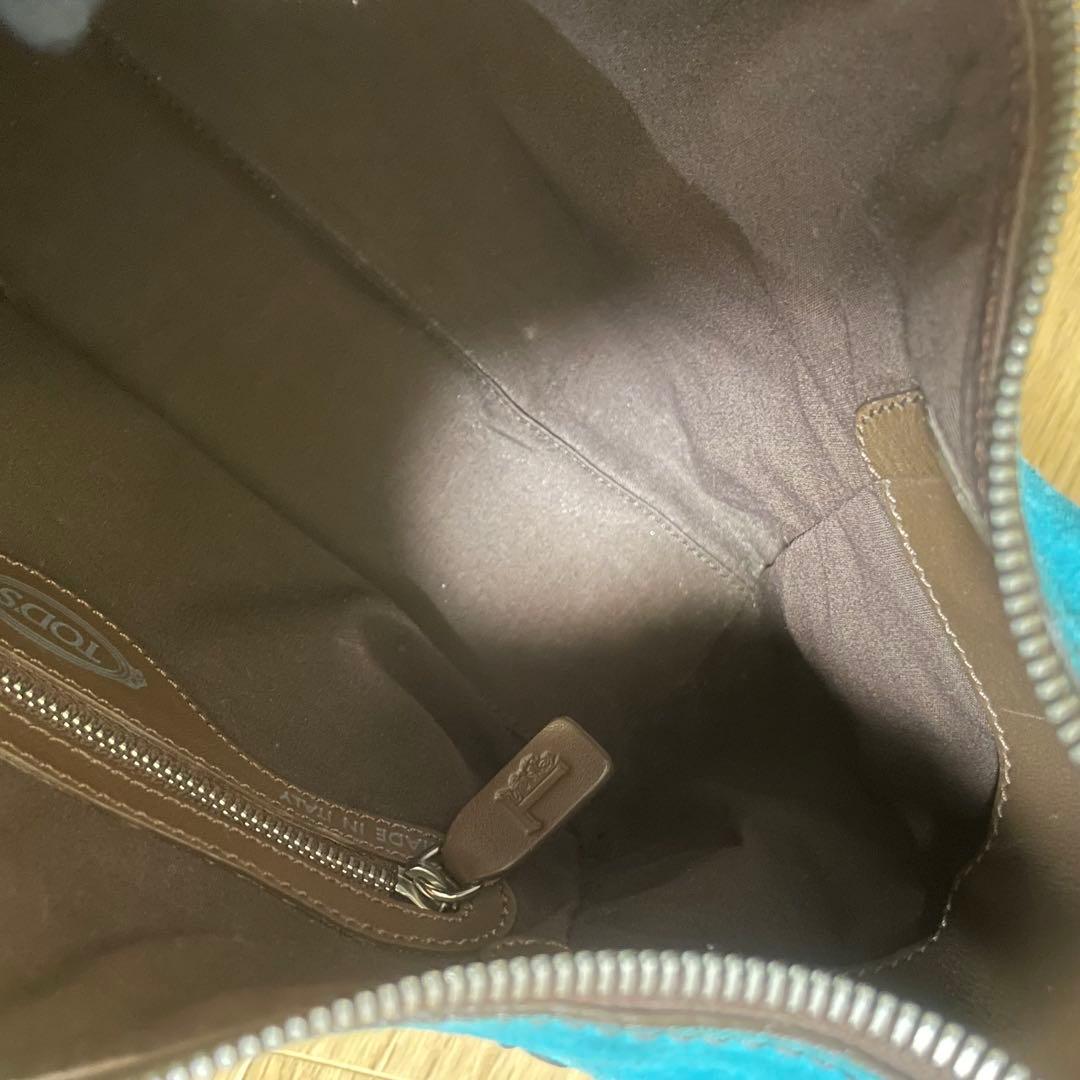 トッズ ショルダーバッグ 肩掛け ワンハンドルバッグ バイカラー 保存袋付き