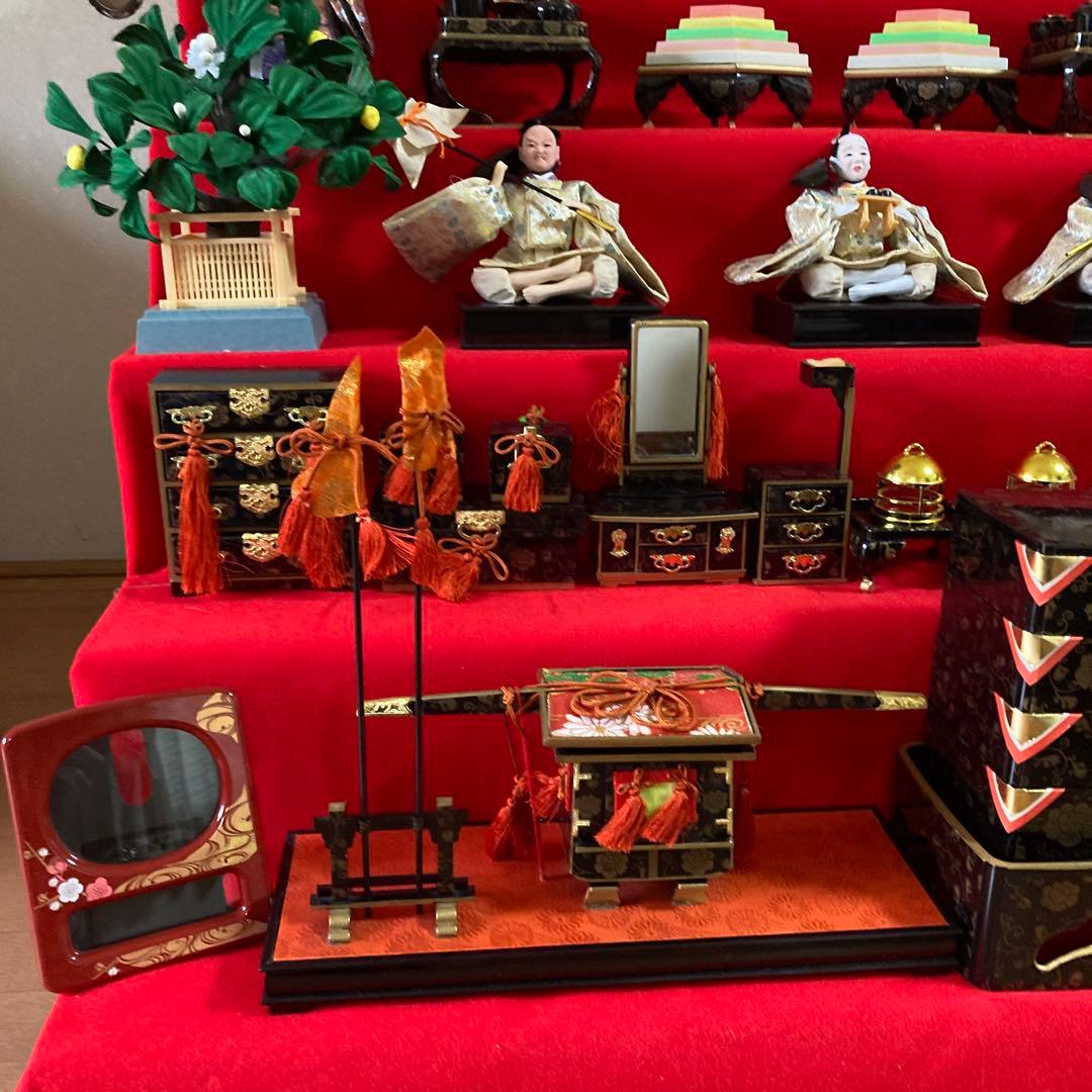 秀月 雛人形 日本人形 七段飾り 桃の節句 雛祭り セットNo.①