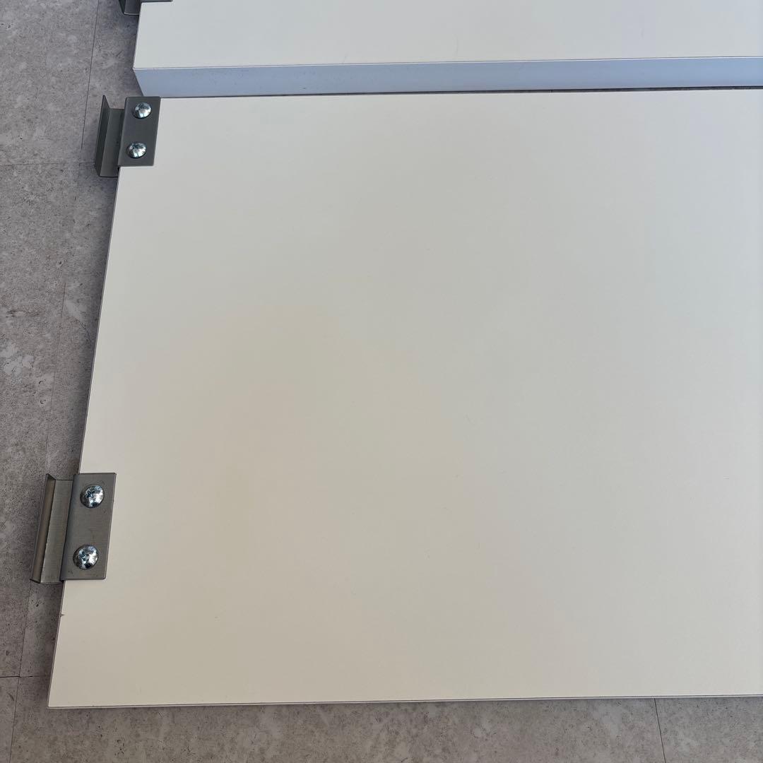 突っ張り　シェルフ　幅90x奥行40cm用　追加棚　アイボリー　①