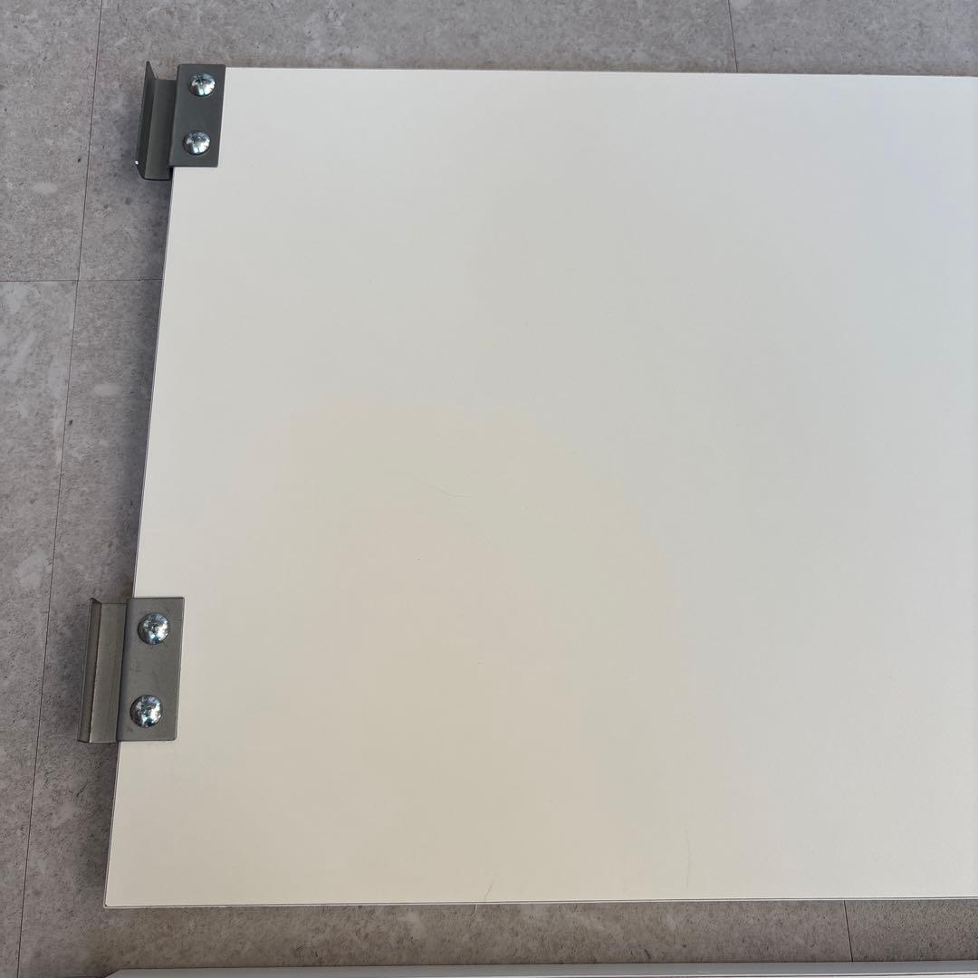 突っ張り　シェルフ　幅90x奥行40cm用　追加棚　アイボリー　①