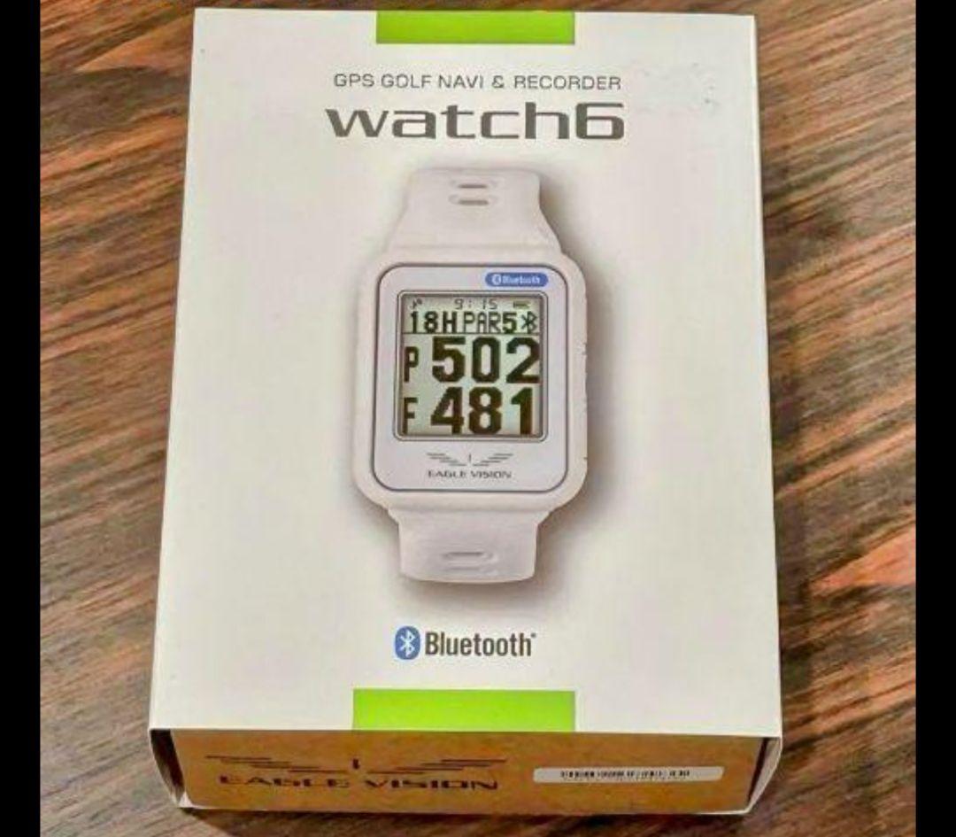 イーグルビジョン ウォッチ6 ホワイトのみ GPSナビ EV-236