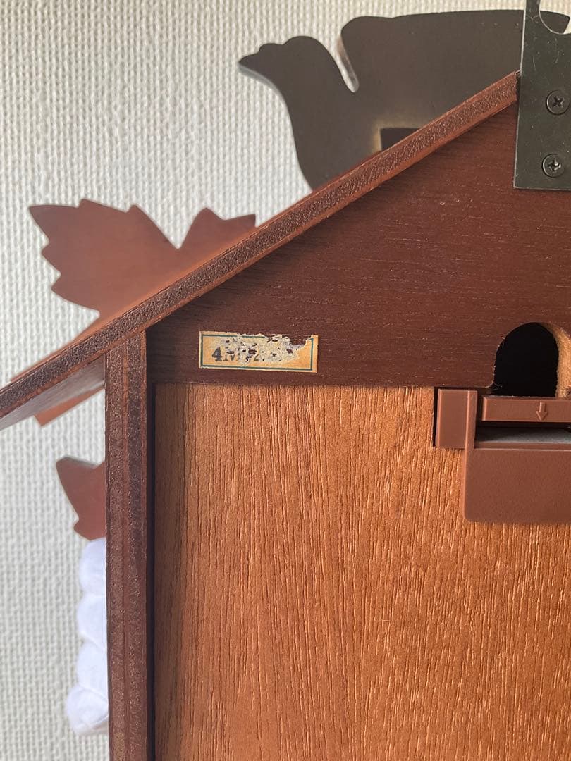 シチズン　鳩時計　木製cuckoo時計 鳥の装飾付き 昭和レトロ　カッコー時計