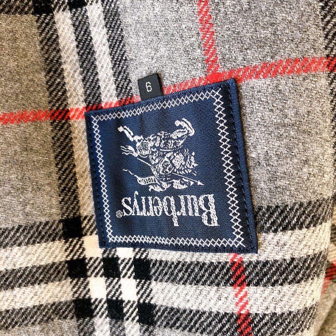 希少♦︎Burberrys ピーコート ダブルフェイス カシミア混 ウール グレー