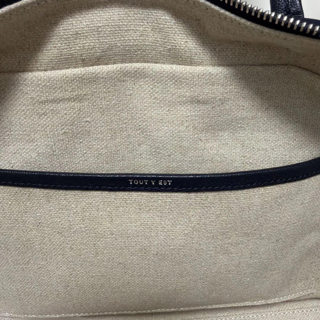 TOUT Y EST SAC LOQUET TOILE ロケトワルバッグネイビー