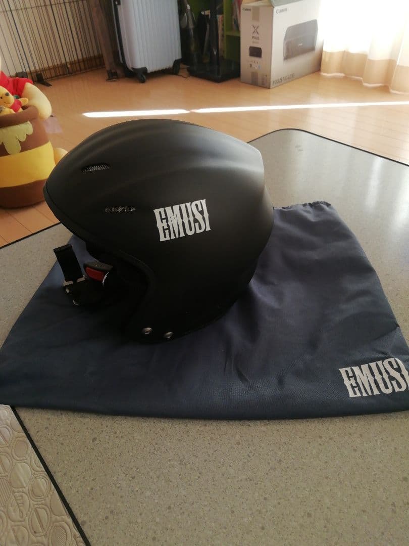 EMUSI マットブラック ヘルメット
