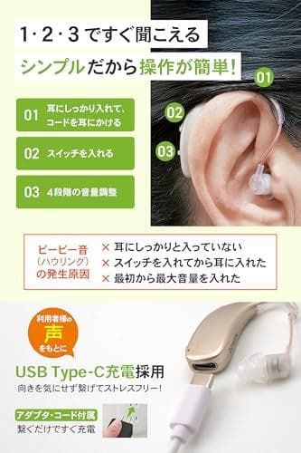 【25-26年モデル】日本メーカー みみサポ ヒアリングPRO 「 新しい聴こA