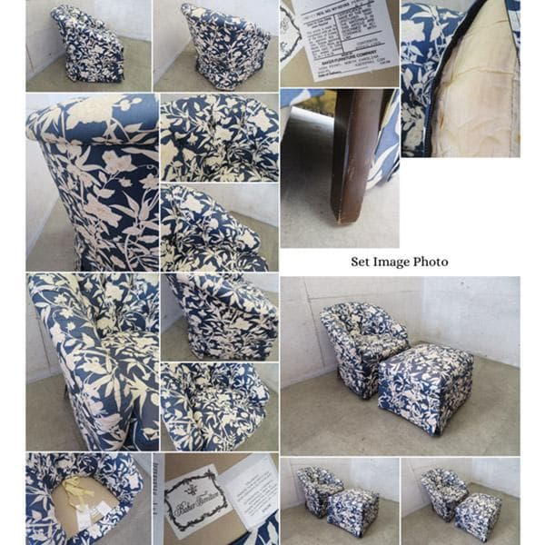 美品■ベーカーファニチャー■米国■最高級■クラシック■総柄■1人掛けソファ