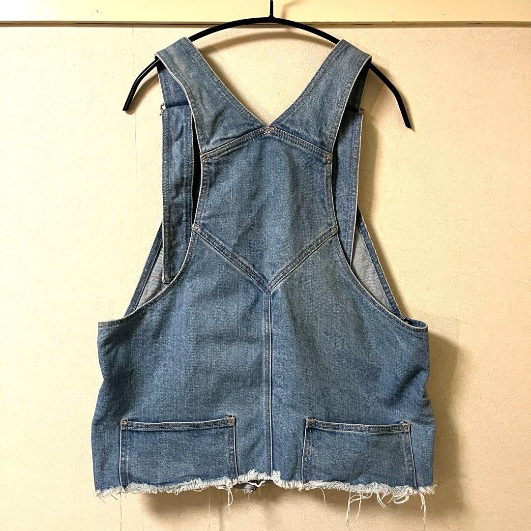 ★希少★PHENOMENON カットオブデニムベスト オーバーオール