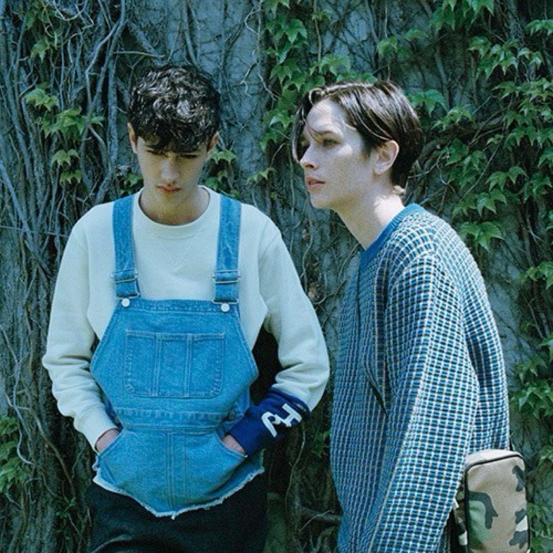 ★希少★PHENOMENON カットオブデニムベスト オーバーオール