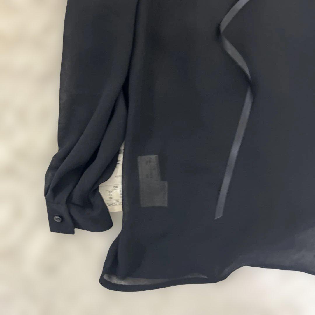 【未使用タグ付き】イヴサンローラン ブラウス シャツ リボン　ポリエステル100