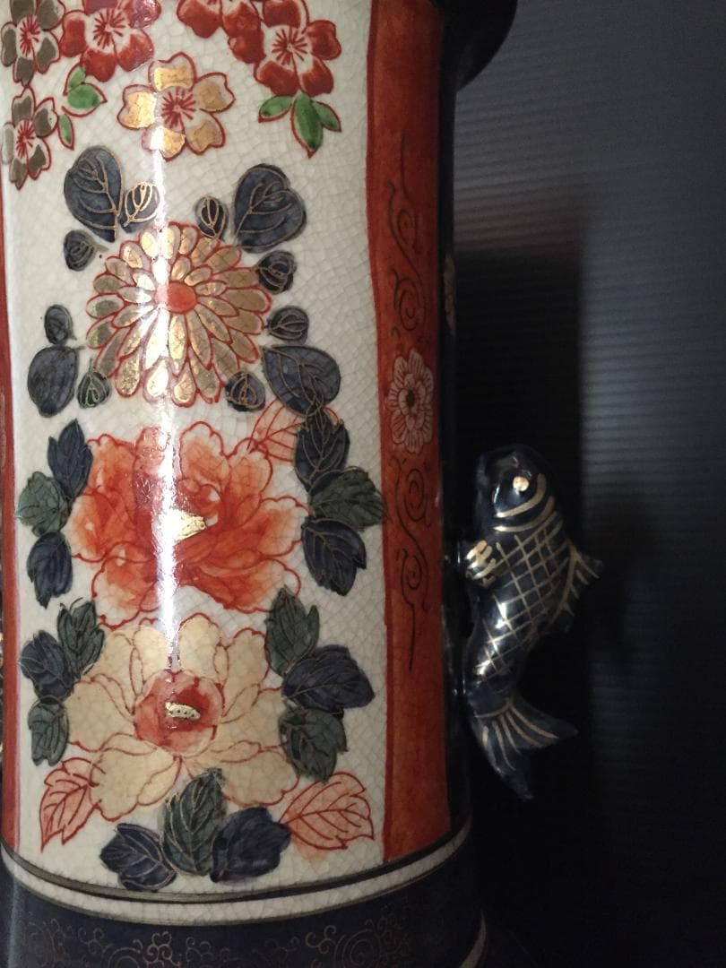 昭和レトロ　大きな花瓶　新品未使用　年代物