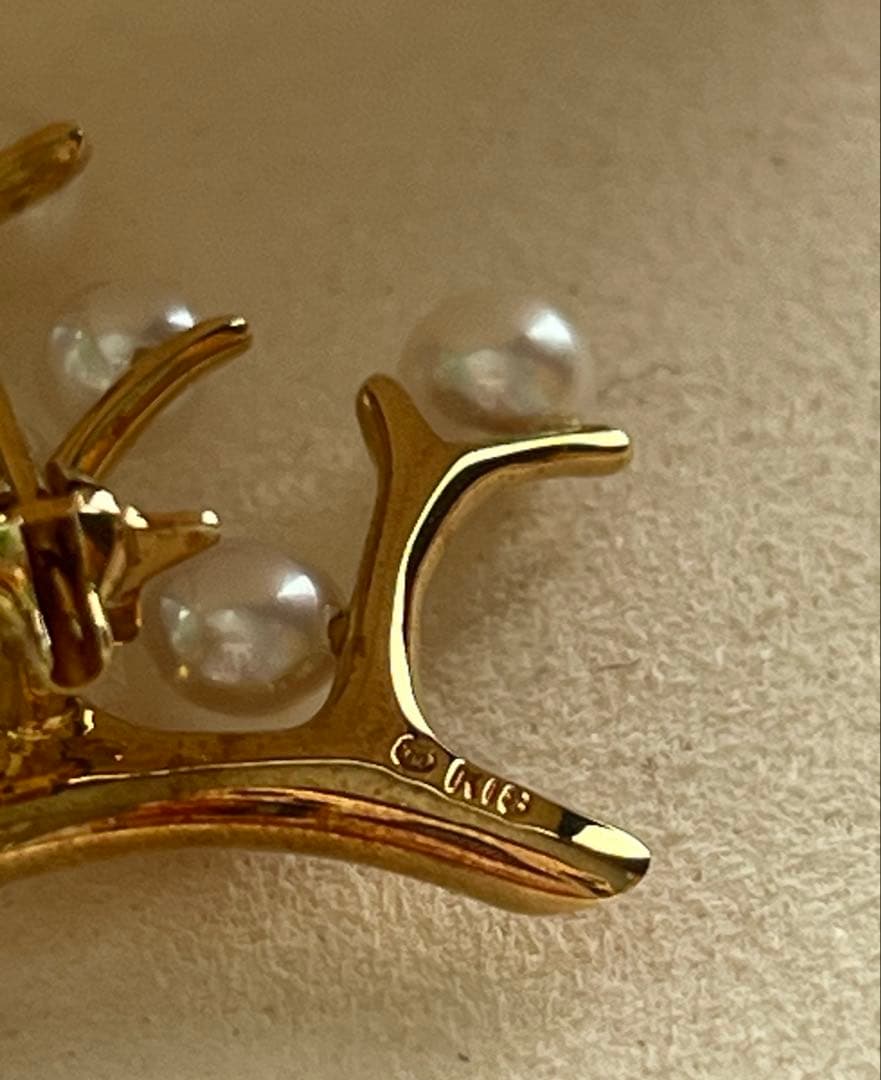 【美品】ミキモト 幸福の木 MIKIMOTO Kofuku no ki ブローチ