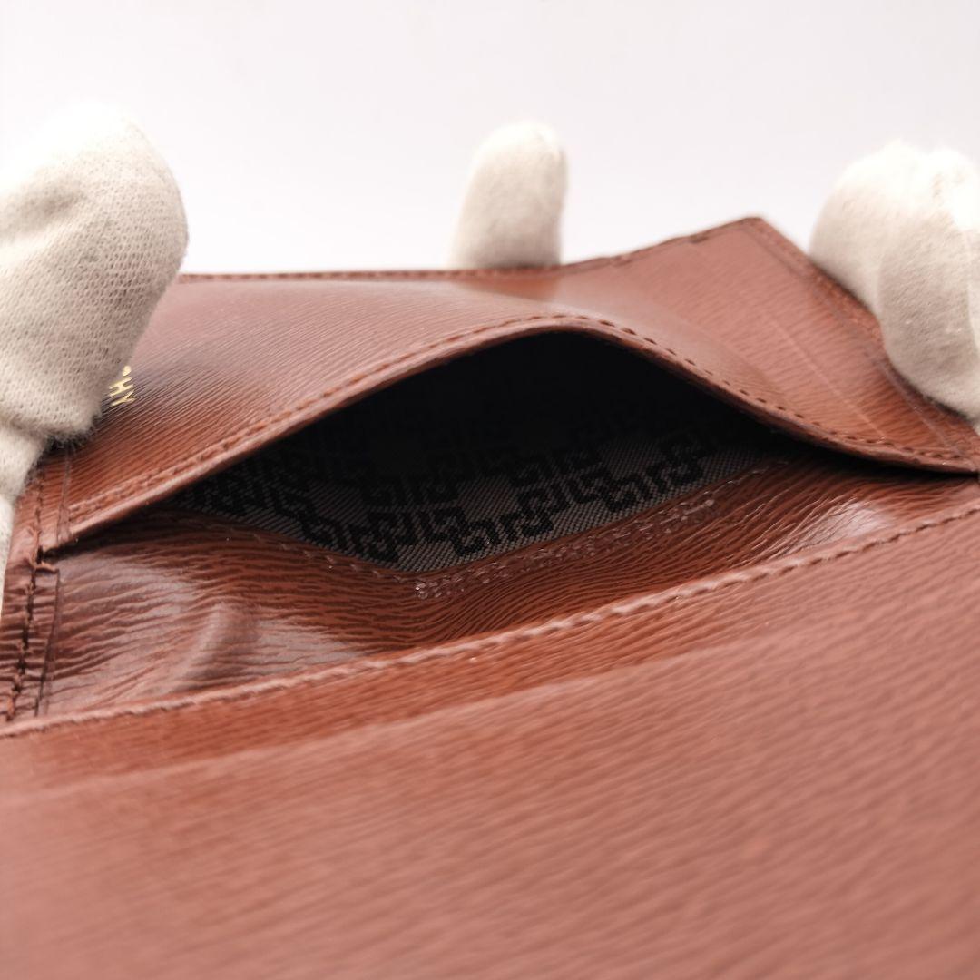 ジバンシー　名刺入れ　カードケース　財布　レザー　ブラウン