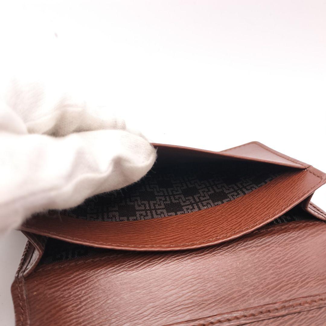 ジバンシー　名刺入れ　カードケース　財布　レザー　ブラウン