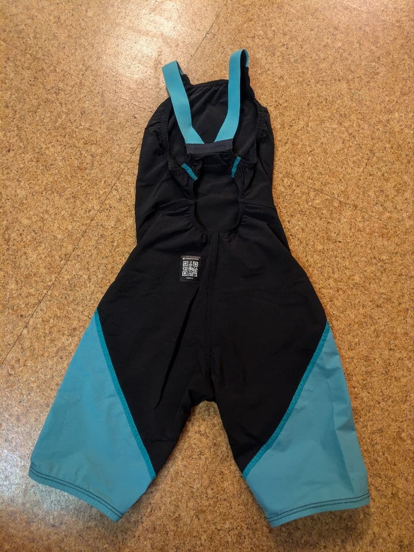 ミズノGX SONIC LITE 高速（布帛）水着 140 ブラック/ターコイズ