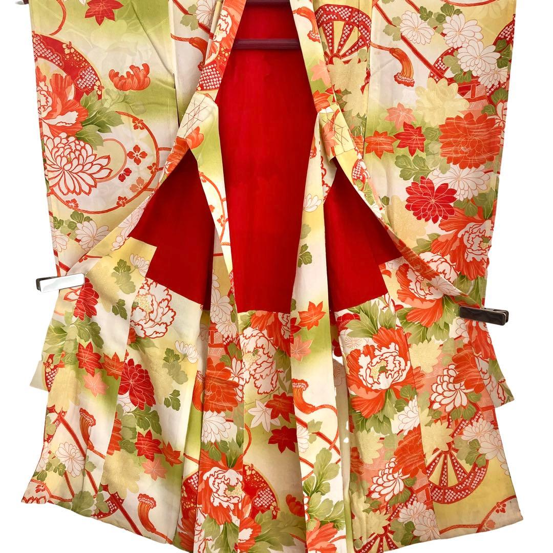 ★アンティーク　女の子　子供着物　3歳　七五三　　大正ロマン　NO48