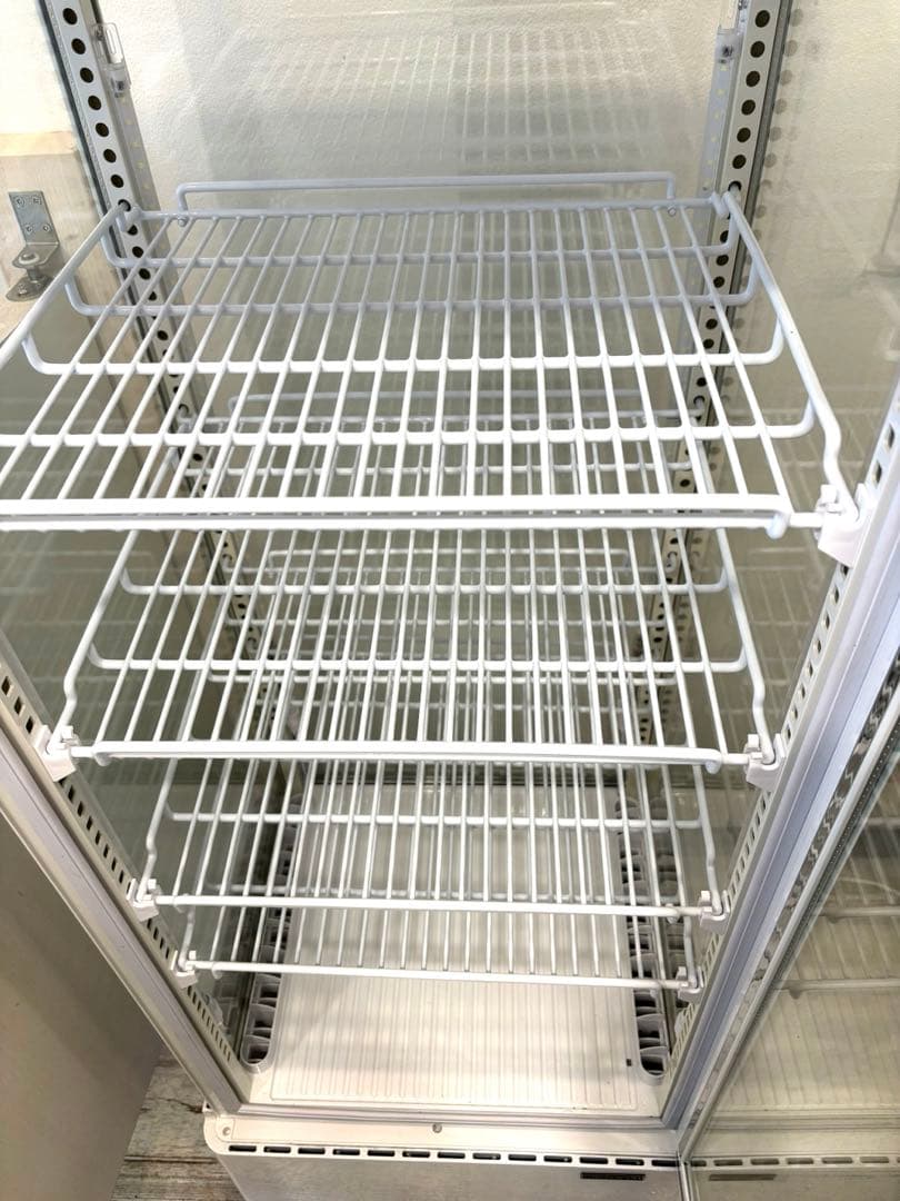 【送料込・美品】4面ガラス冷蔵ショーケース R4G-120SLW 120ℓ