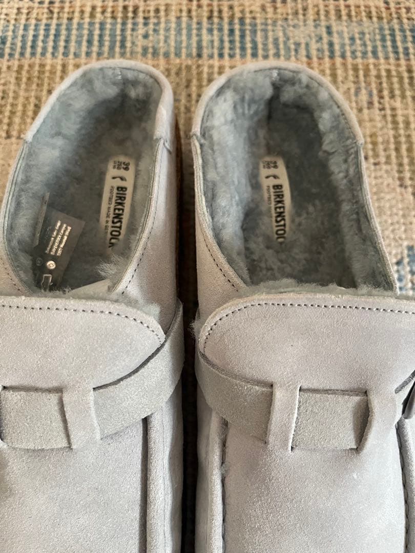 ビルケンシュトック　Buckley shearling EU39 stone