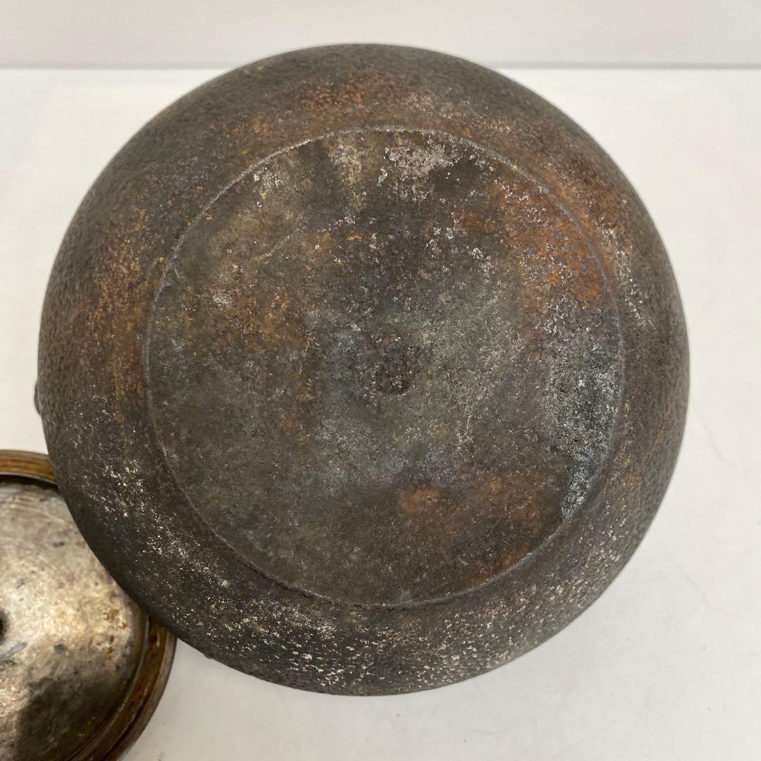 龍文堂　あられ鉄瓶　1322g タニチ　東さ8-0104②