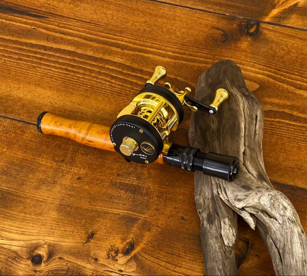 ウッドリールシート　ウッドグリップ　ロッドビルディング　トラウト　フェルール