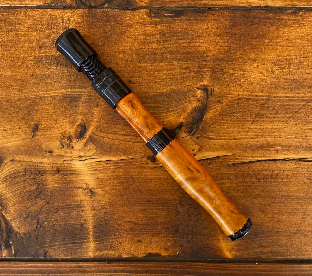 ウッドリールシート　ウッドグリップ　ロッドビルディング　トラウト　フェルール