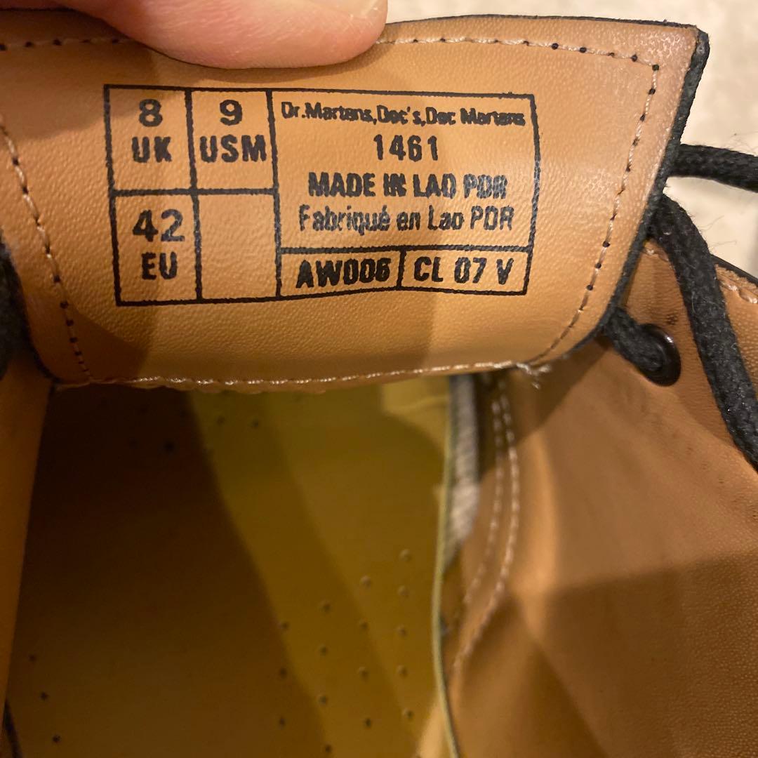 ドクターマーチン 1461 3ホール　UK8