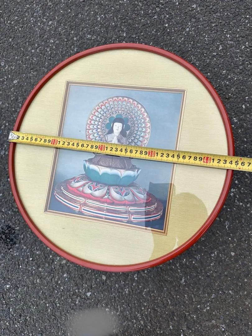 弘法大師稚児像の色紙(年代物)