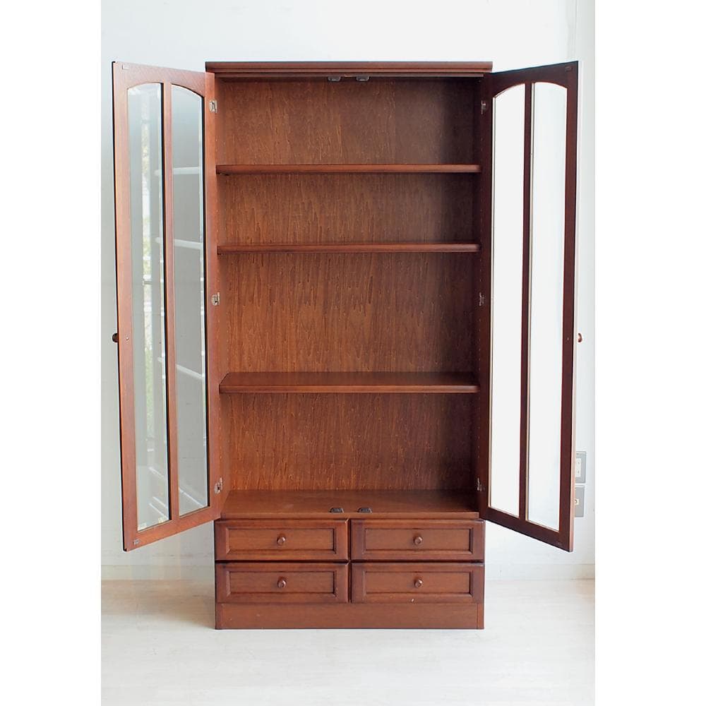 カリモク/karimoku ガラス扉 本棚 書棚 ブックシェルフ ZR23986