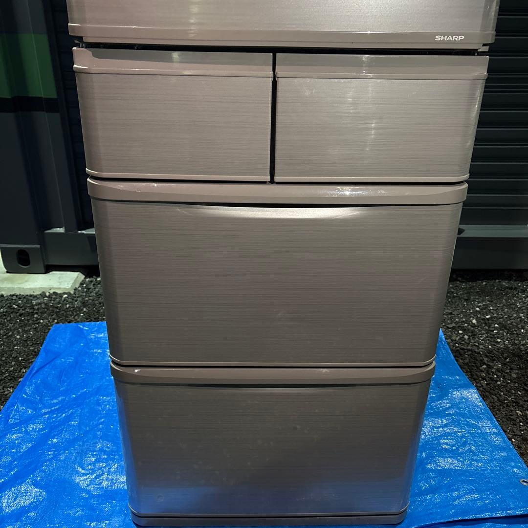 （美品・清掃済）SHARP 冷蔵庫 SJ-W412E-S 2019年製