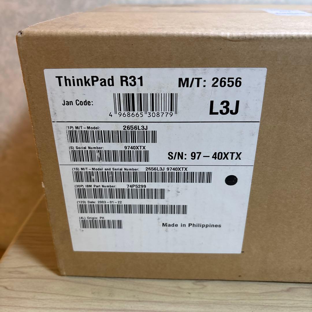 む1 ThinkPad R31 2656-L3J」です