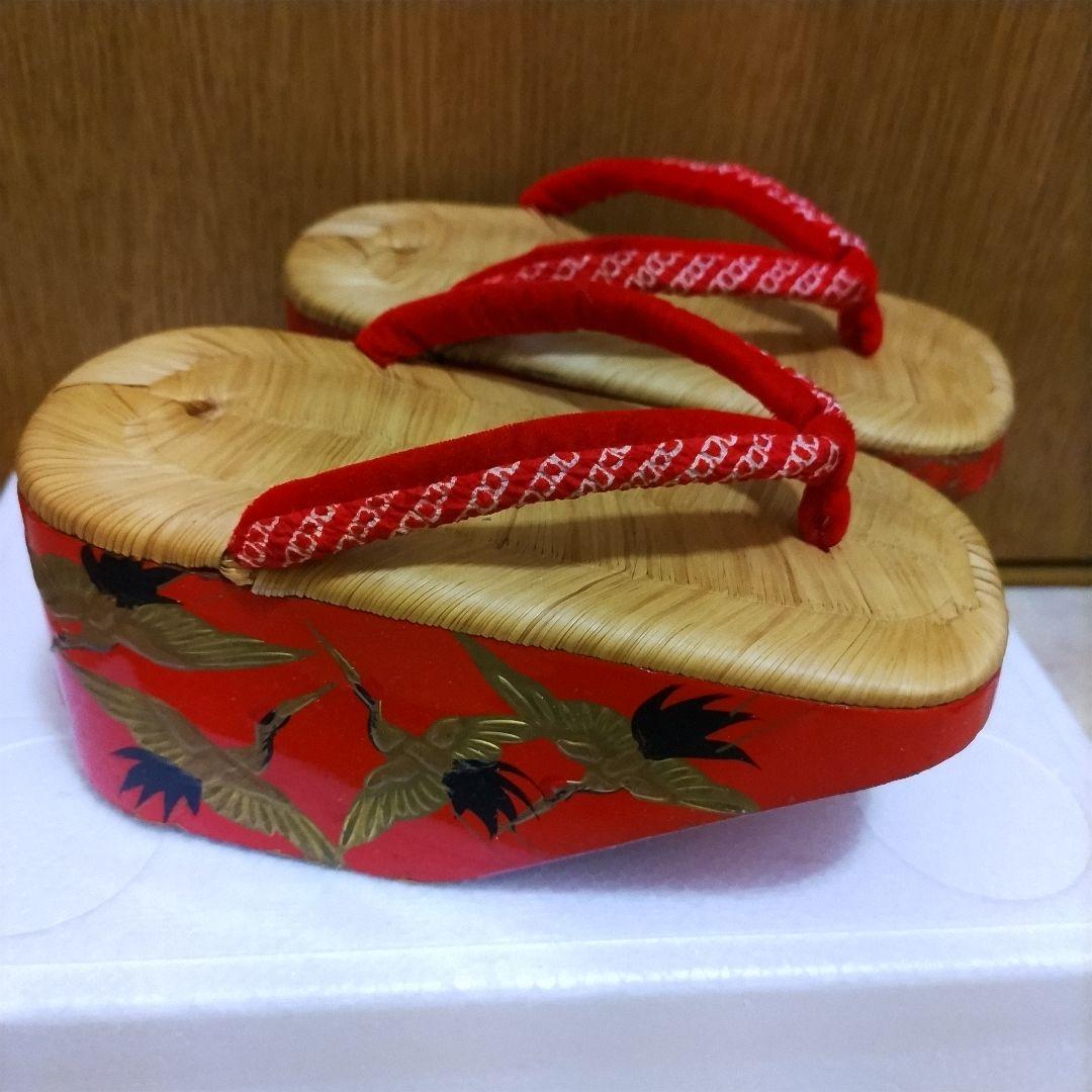 即発送　ぽっくり下駄 18cm 七五三　こっぽり　草履 こっぽり　おこぼ