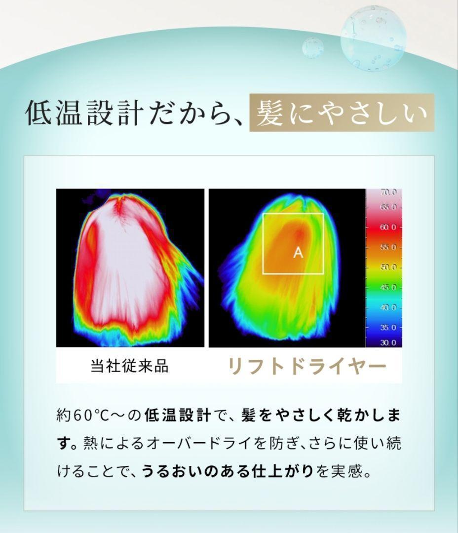 【極美品】YAMAN ヘアドライヤー リフトドライヤーS ネイビー　YJHC1L