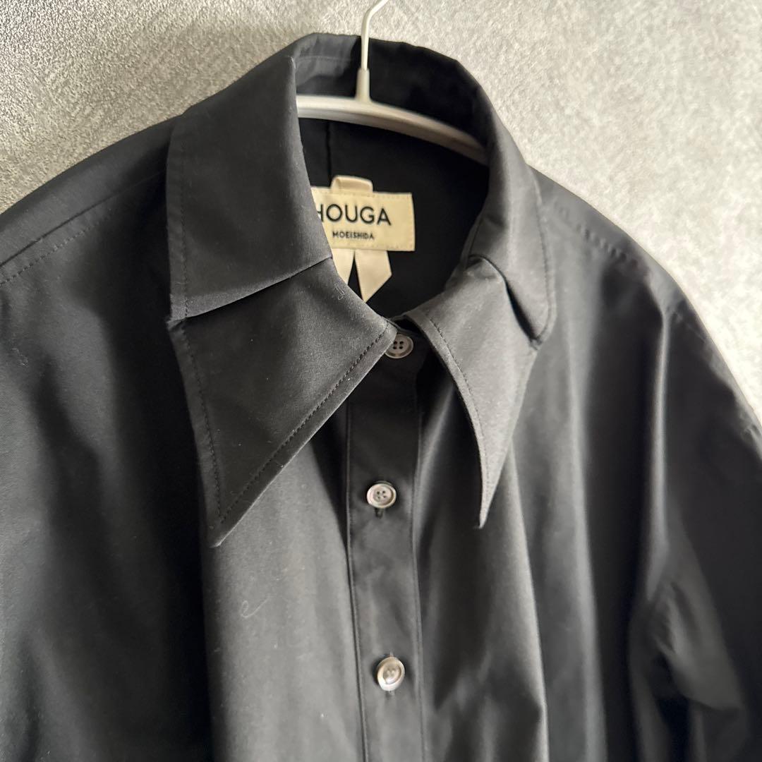【最終価格】HOUGA ブラックシャツ バルーンスリーブ