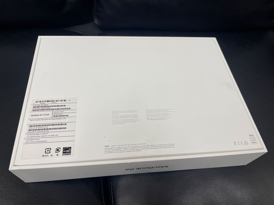 充電47回のみ Macbook Air 13インチ 256GB メモリ16GB
