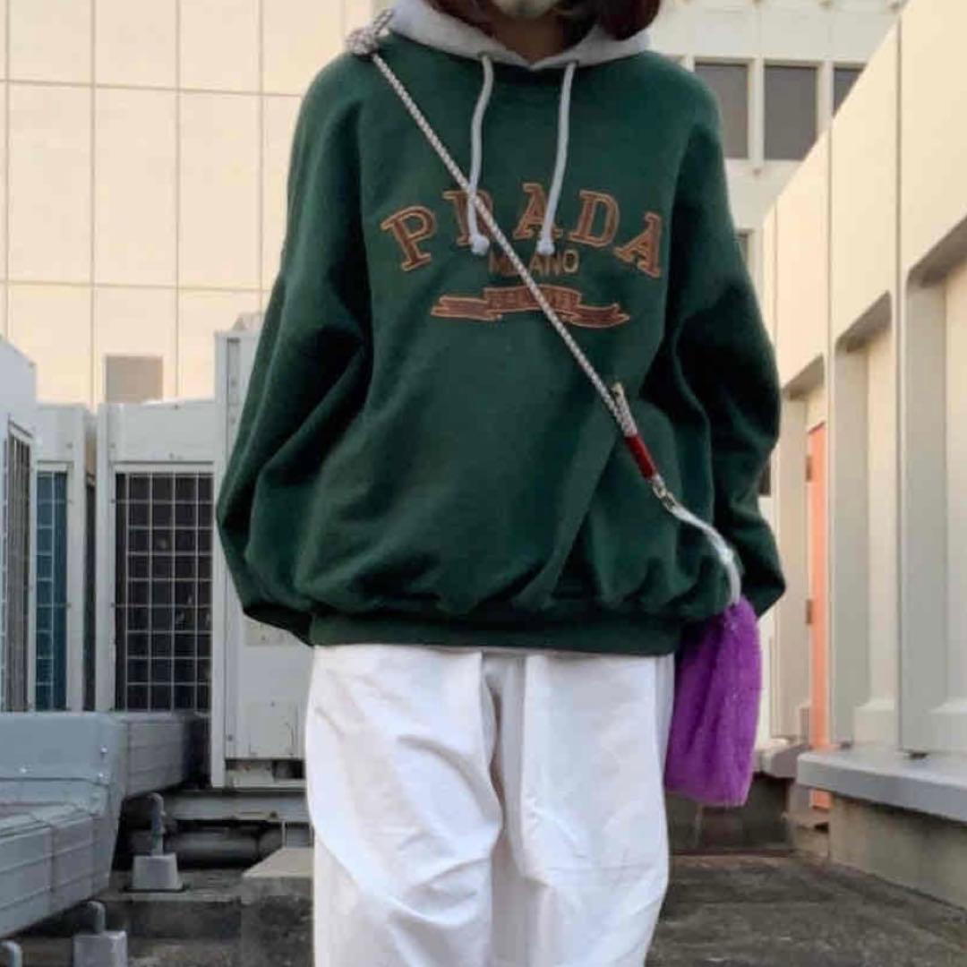 PRADA プラダ ヴィンテージ トレーナー スウェット 緑